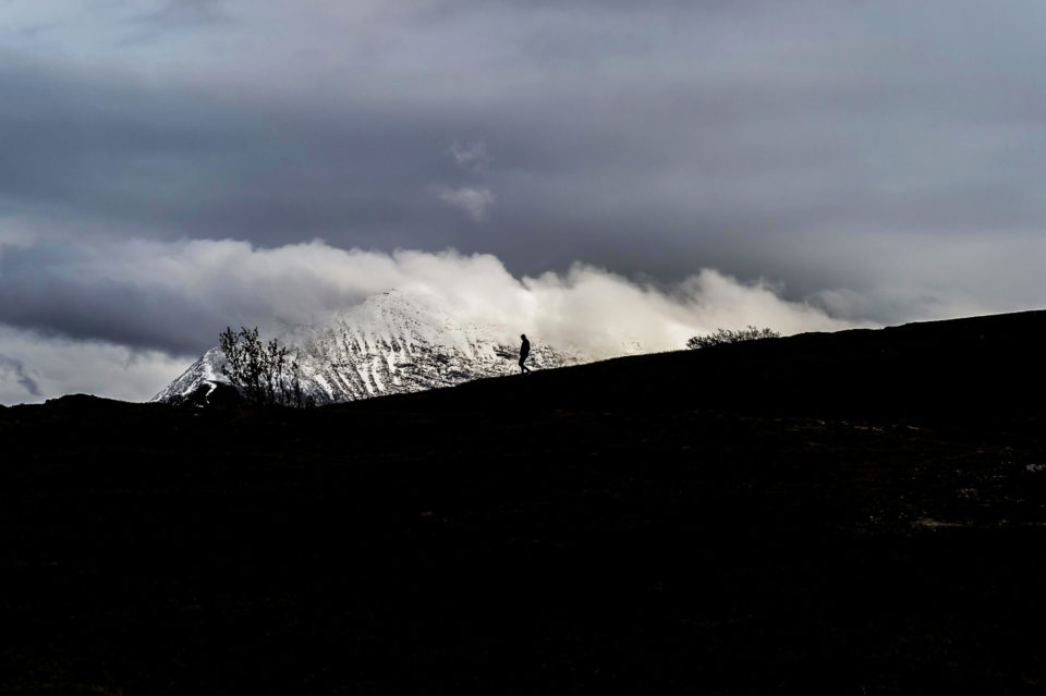 Walking alone but not lonely (Tromsø)