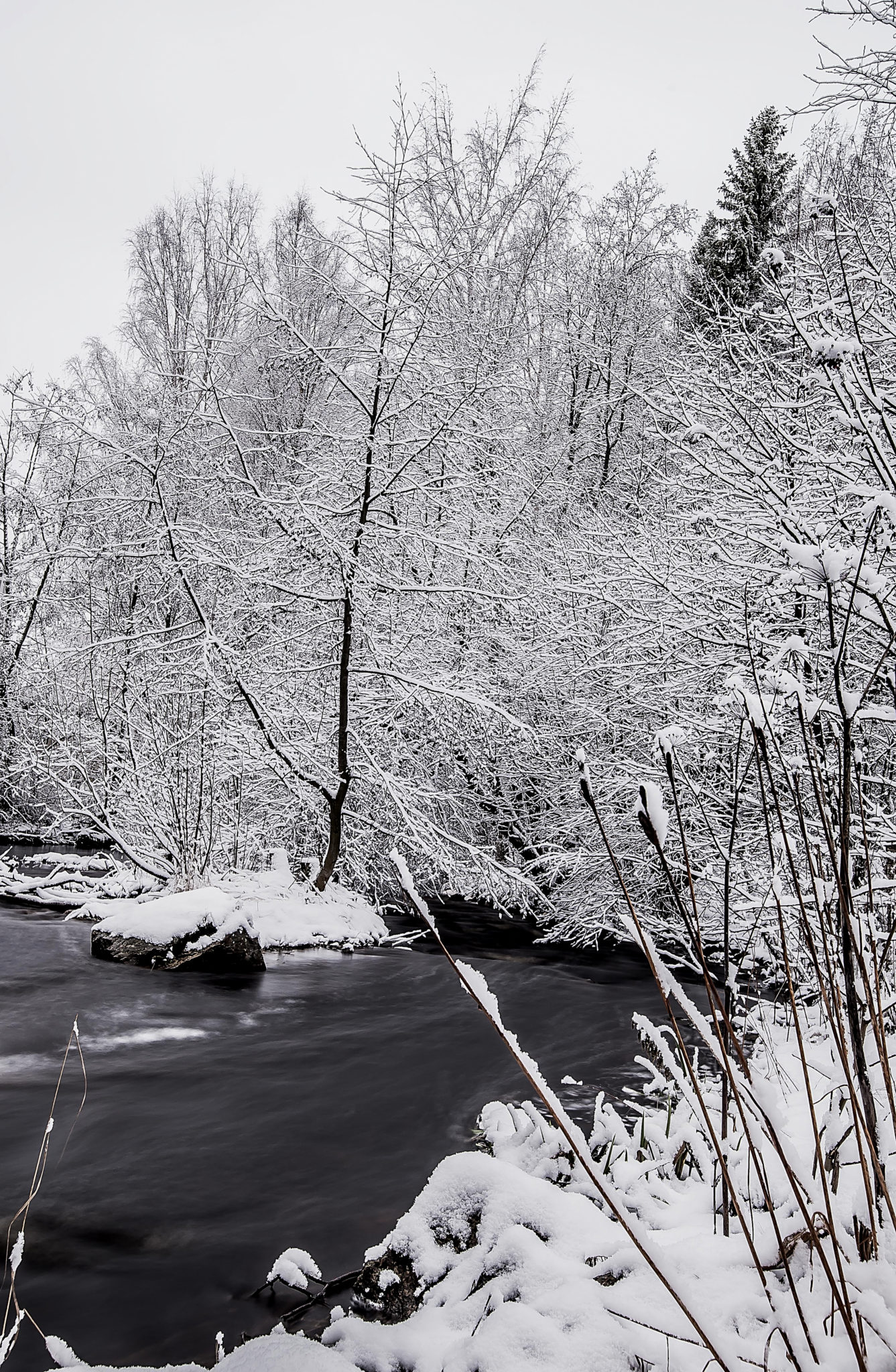 Winter, water and snow – Talvinen maisema